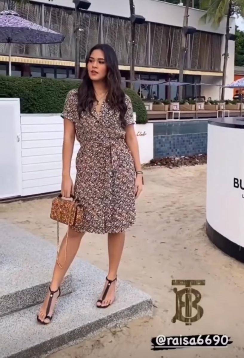 potret Raisa di acara Burberry (instagram.com/agussantosoyang)