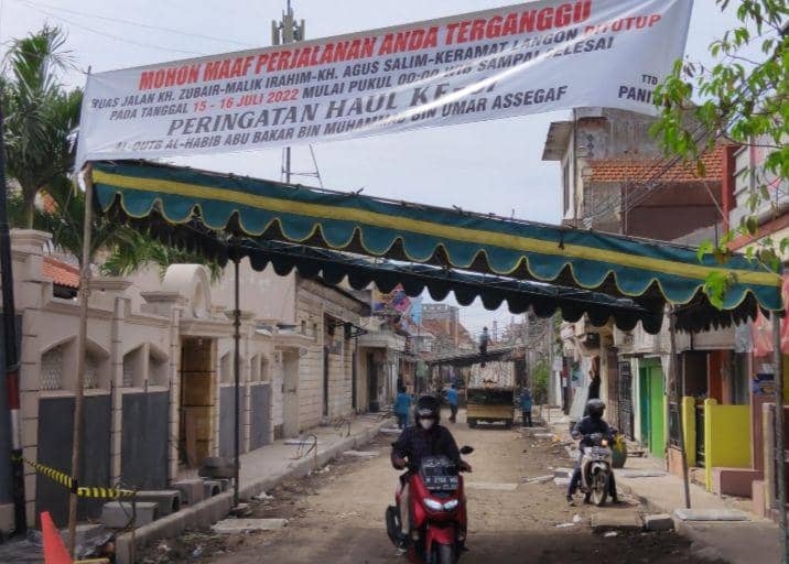 Haul Al-Imam Al-Qutb Al-Habib Abu Bakar bin Muhammad bin Umar Assegaf yang Ke-67 di Kabupaten Gresik hari ini digelar. Dok Istimewa