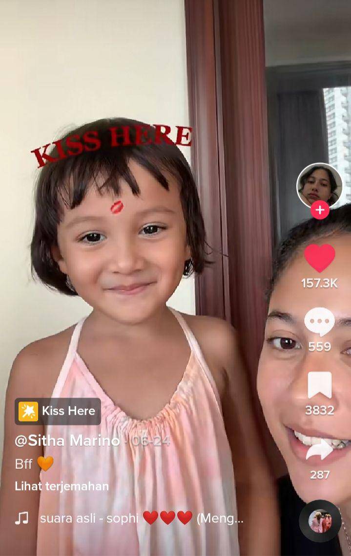 potret Surinala Carolina (tiktok.com/Sitha Marino)