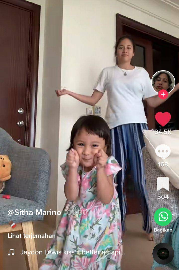 potret Surinala Carolina (tiktok.com/Sitha Marino)