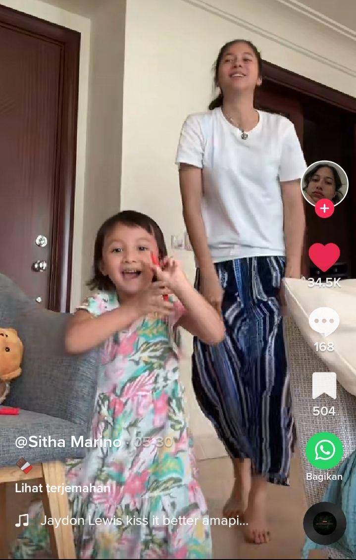 potret Surinala Carolina (tiktok.com/Sitha Marino)