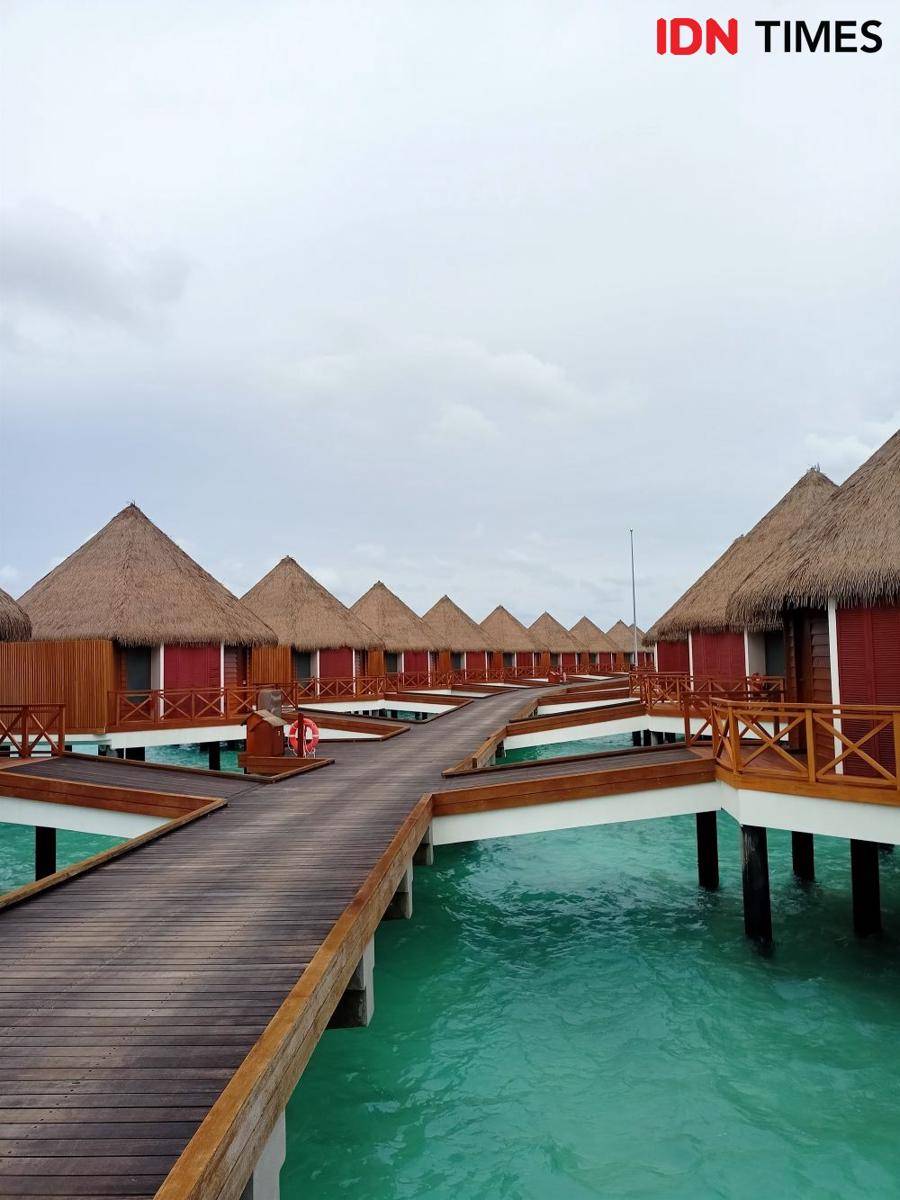Spot instagramable di Maldives (IDN Times/M. Tarmizi Murdianto)