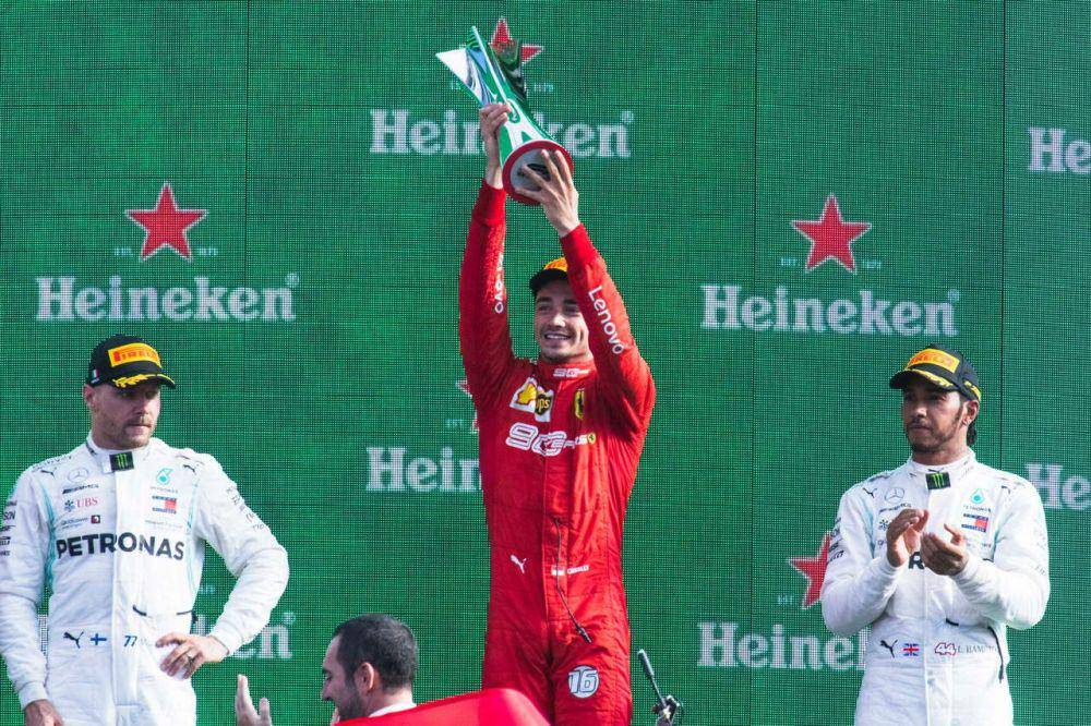 Charles Leclerc menangi GP Italia 2019 pada Minggu (8/9/2019). (f1chronicle.com)