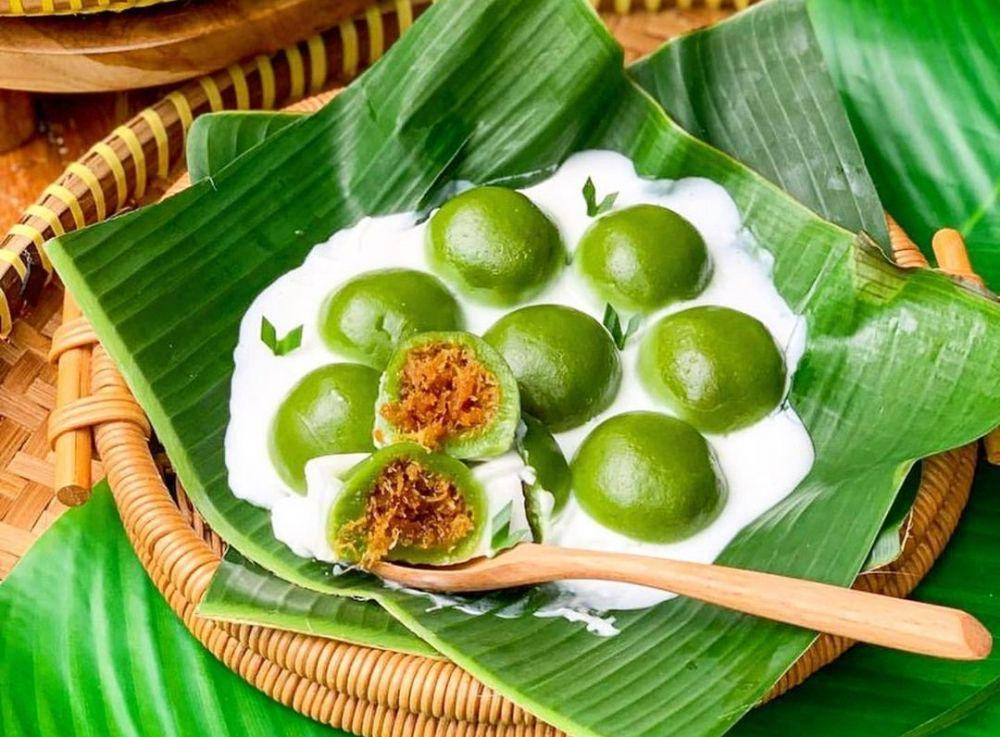 makanan Indonesia berwarna hijau yang memikat nan lezat (instagram.com/hellovee_pastry)