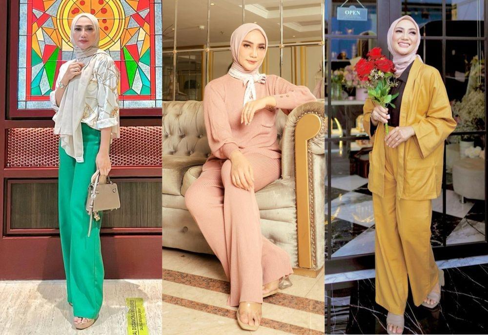 9 Inspirasi Gaya Cewek Kue ala Mama Lita, Manis nan Anggun!