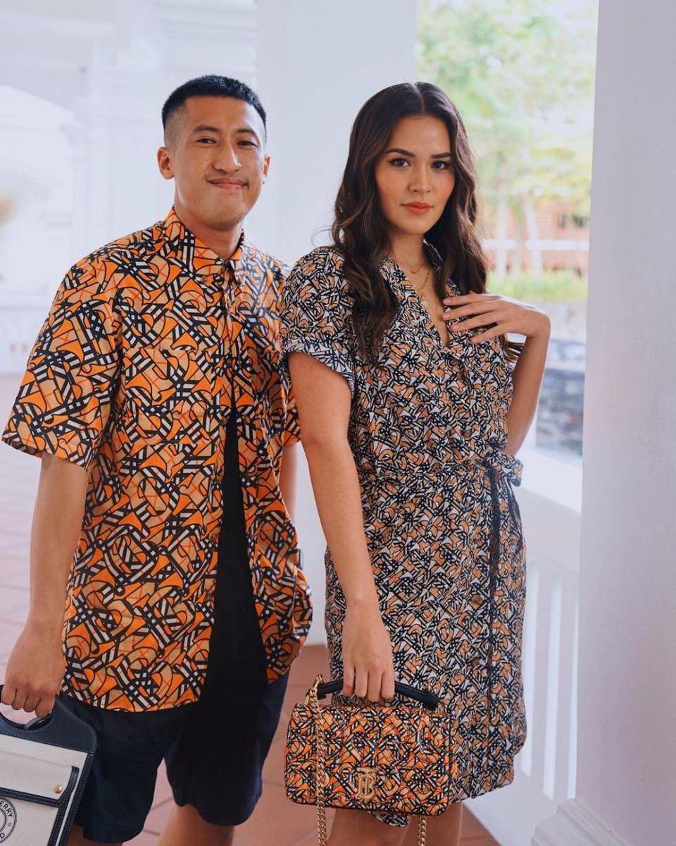potret Raisa di acara Burberry (instagram.com/mrgerryadam)