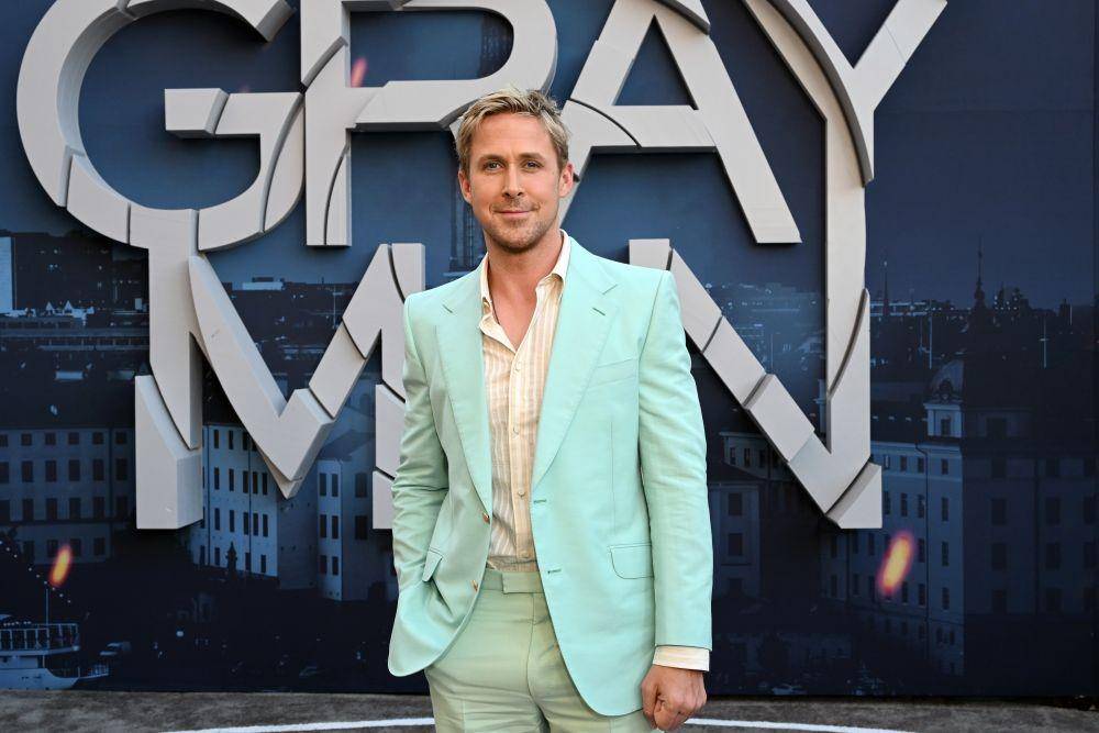 Ryan Gosling di konferensi pers film The Gray Man (dok. Netflix)