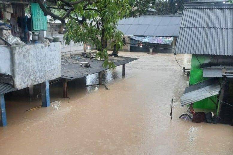 Gambaran banjir yang sempat terjadi di Bekasi (Dok.BNPB)