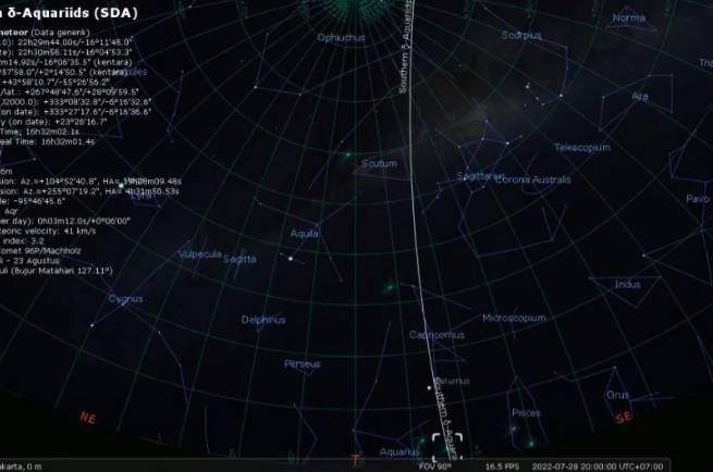 Hujan meteor (FOTO ANTARA/HO-Humas BRIN)