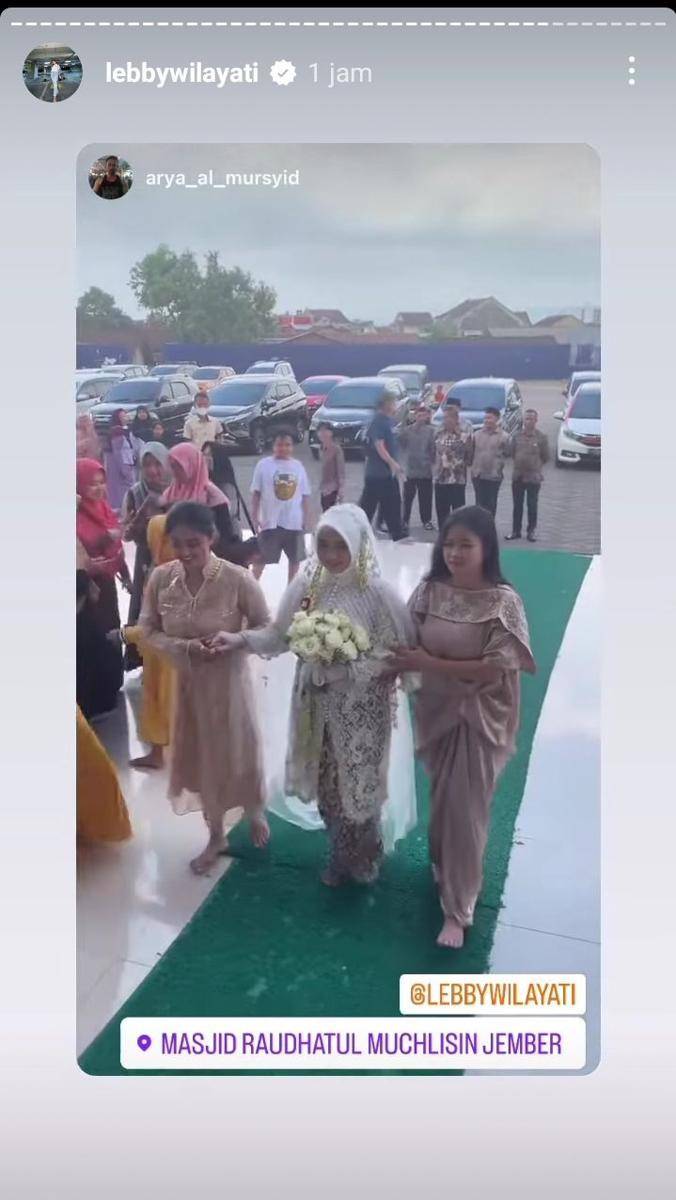 potret pernikahan Lebby dan Aldhy (instagram.com/lebbywilayati)