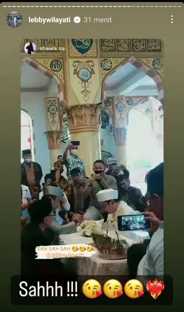 potret pernikahan Lebby dan Aldhy (instagram.com/lebbywilayati)
