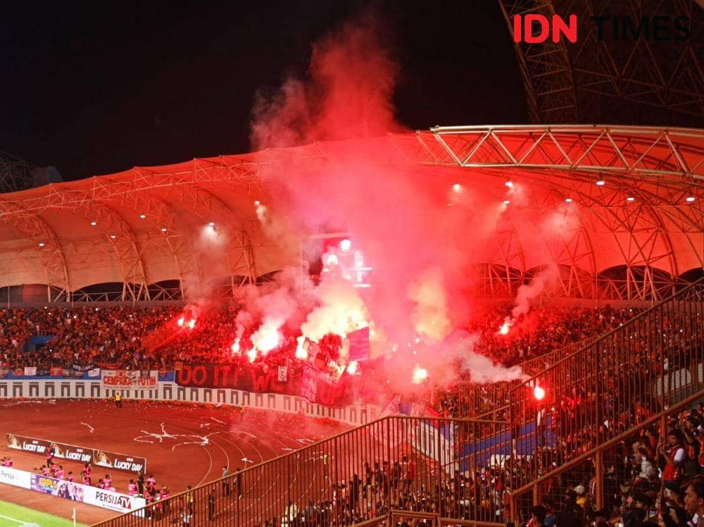 Suasana pertandingan persahabatan Persija vs Rans Nusantara. (IDN Times/Imam Faishal)