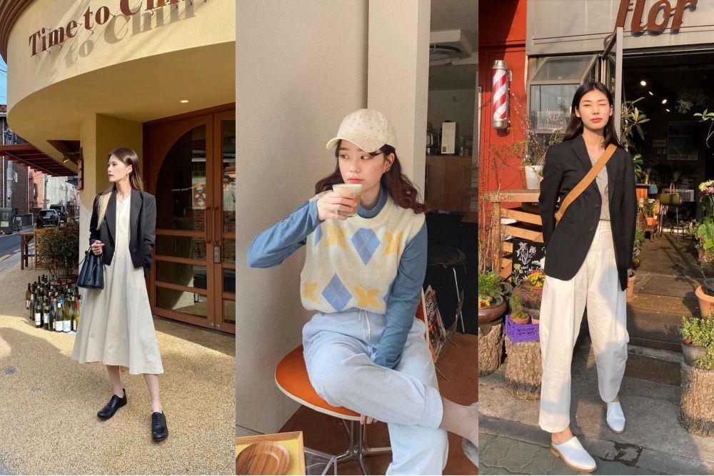 OOTD buat cafe date (instagram.com/ehcl15, instagram.com/breath_430/, dan instagram.com/yejihhhan/)
