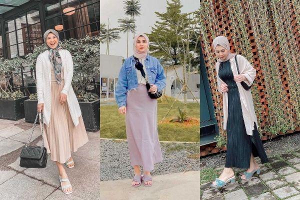 10 Ide Outfit Hijab Pakai Outer ala Kesha Ratuliu, Gaya Kekinian!