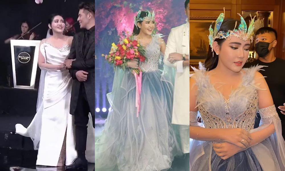 10 Style Makeup dan Dress Resepsi Via Vallen, Anggun bak Ibu Peri