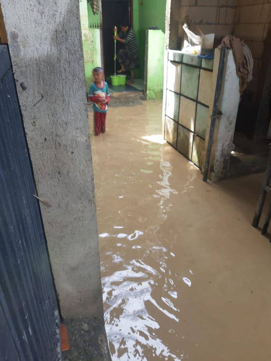 Gambaran banjir yang sempat terjadi di Bekasi (Dok.BNPB)