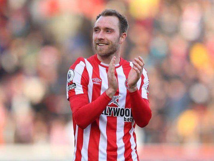 Christian Eriksen berseragam Brentford. (instagram.com/chriseriksen8)
