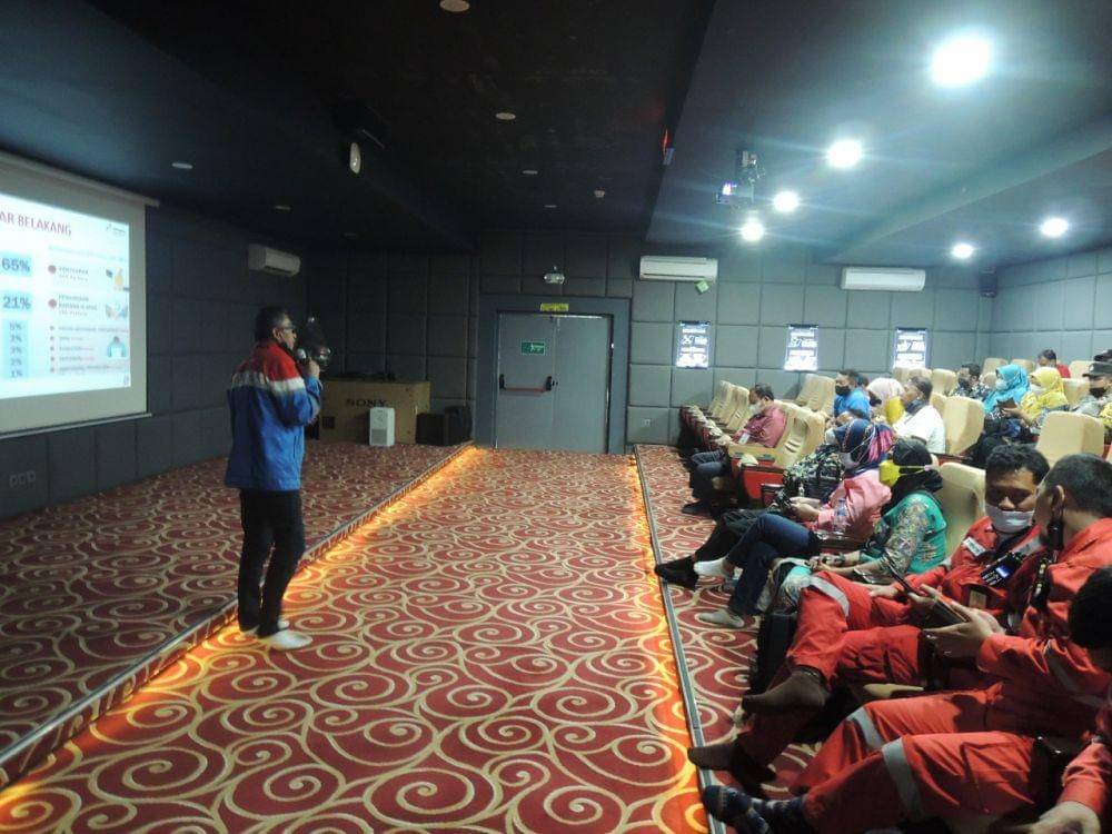 PT Kilang Pertamina Internasional (KPI) Unit Balikpapan menyosialisasikan penerapan sistem manajemen anti penyuapan. Foto Pertamina