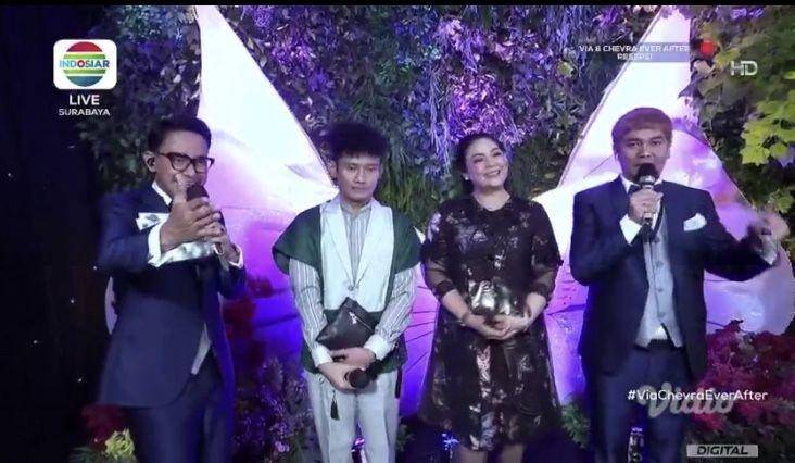tamu pernikahan Via Vallen (youtube.com/indosiar)