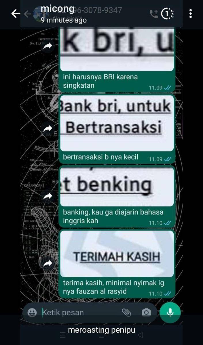 potret chat netizen serang balik penipu (twitter.com/delouuvr)