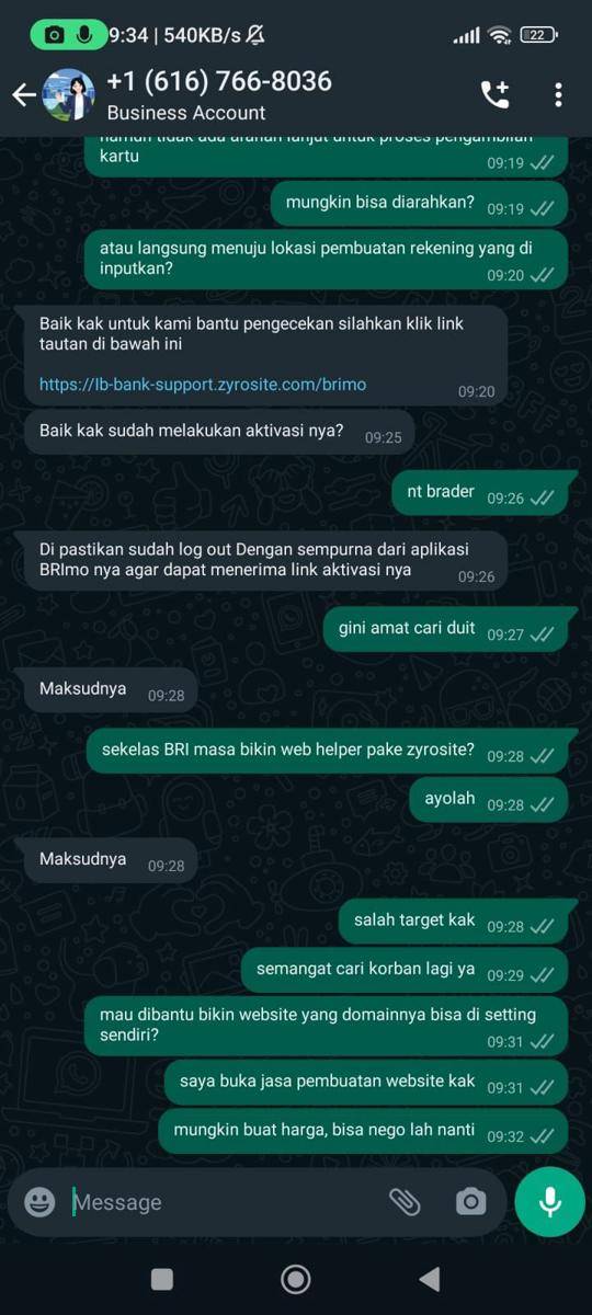 potret chat netizen serang balik penipu (twitter.com/andhiksap)