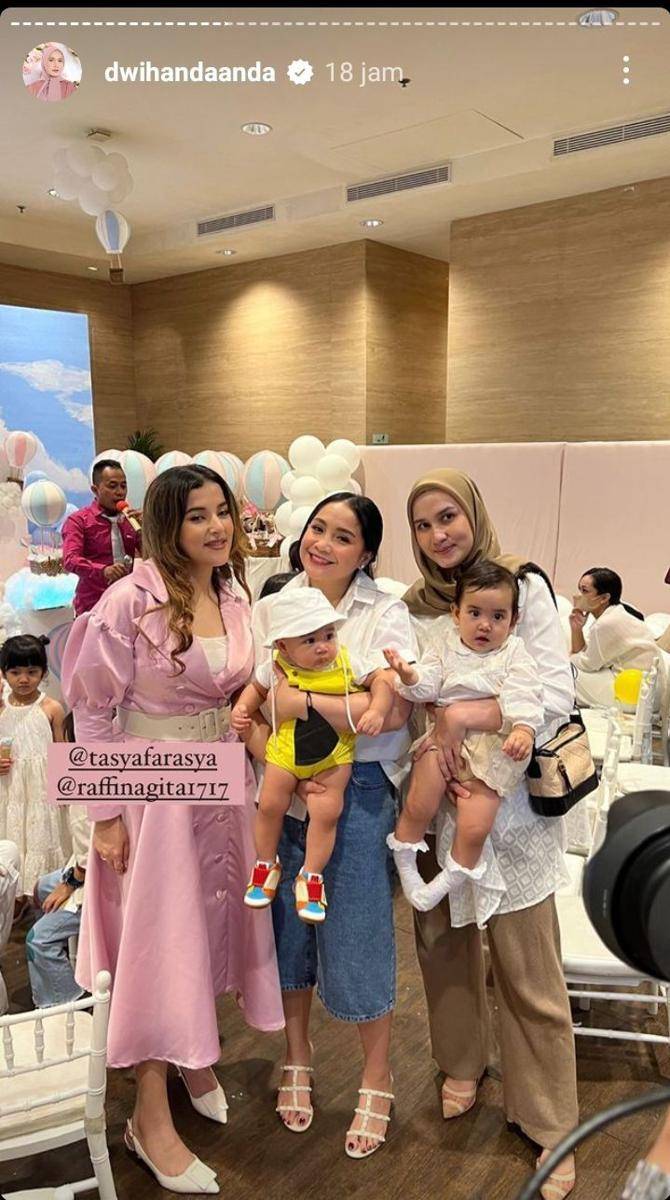 potret seleb di ultah anak Tasya Farasya (instagram.com/dwihandaanda)