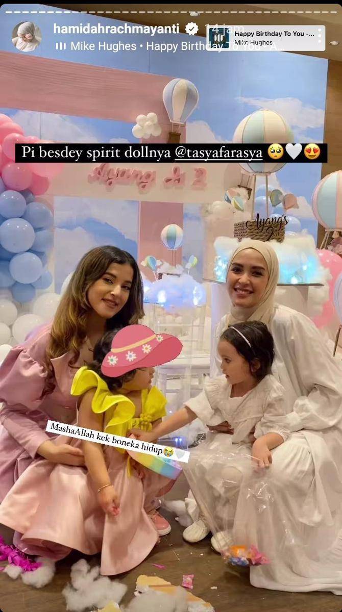 potret seleb di ultah anak Tasya Farasya (instagram.com/hamidahrachmayanti)