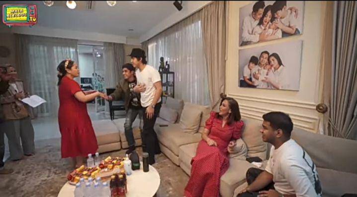 Maia bersama Al, El dan Dil ke rumah Raffi (youtube.com/MAIA ALELDUL TV)