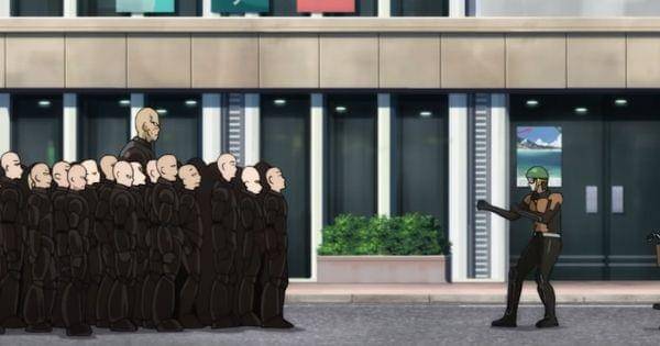 Mumen Rider melawan geng Paradise ( Dok. Madhouse / One Punch Man )