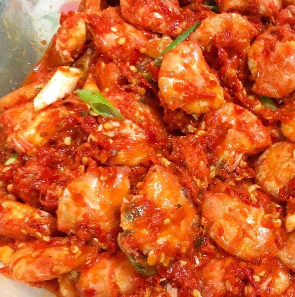 Ilustrasi udang sambal kecombrang (instagram.com/aprihantini)