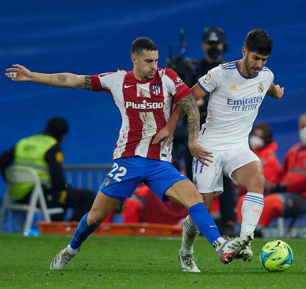 duel Mario Hermoso dengan Marco Asensio (instagram.com/mhermoso22)