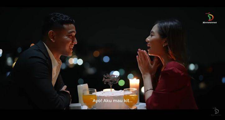 screenshot music video lagu 'Sekali Seumur Hidup' dari Lesty Kejora (YouTube.com/3D Entertainment)