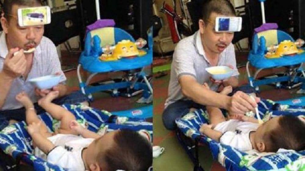 potret orang multitasking (instagram.com/ngakakkocak)