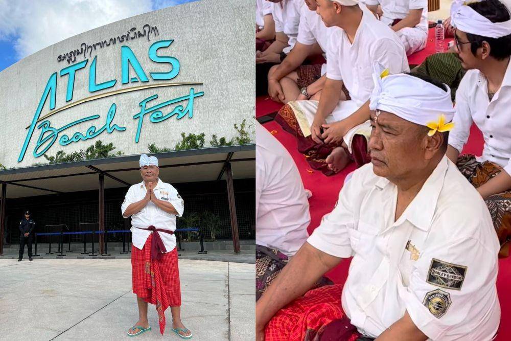 potret Hotman Paris di pembukaan beach club terbarunya (instagram.com/hotmanparisofficial)