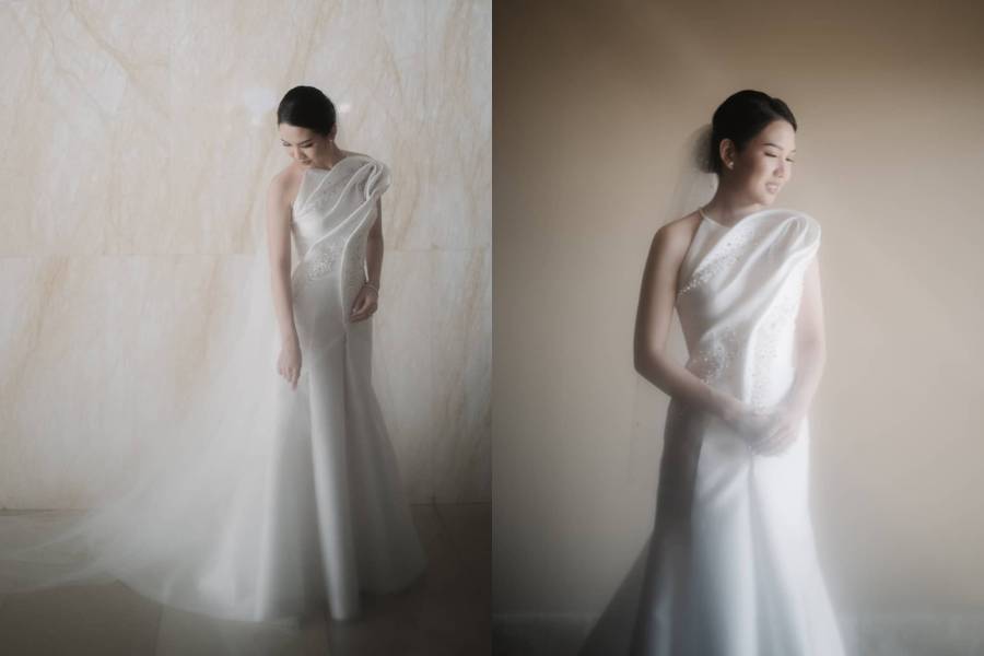 inspirasi wedding dress ala Adrian Gan (@evansirawan @pyaraphoto via instagram.com/adrianganworld)