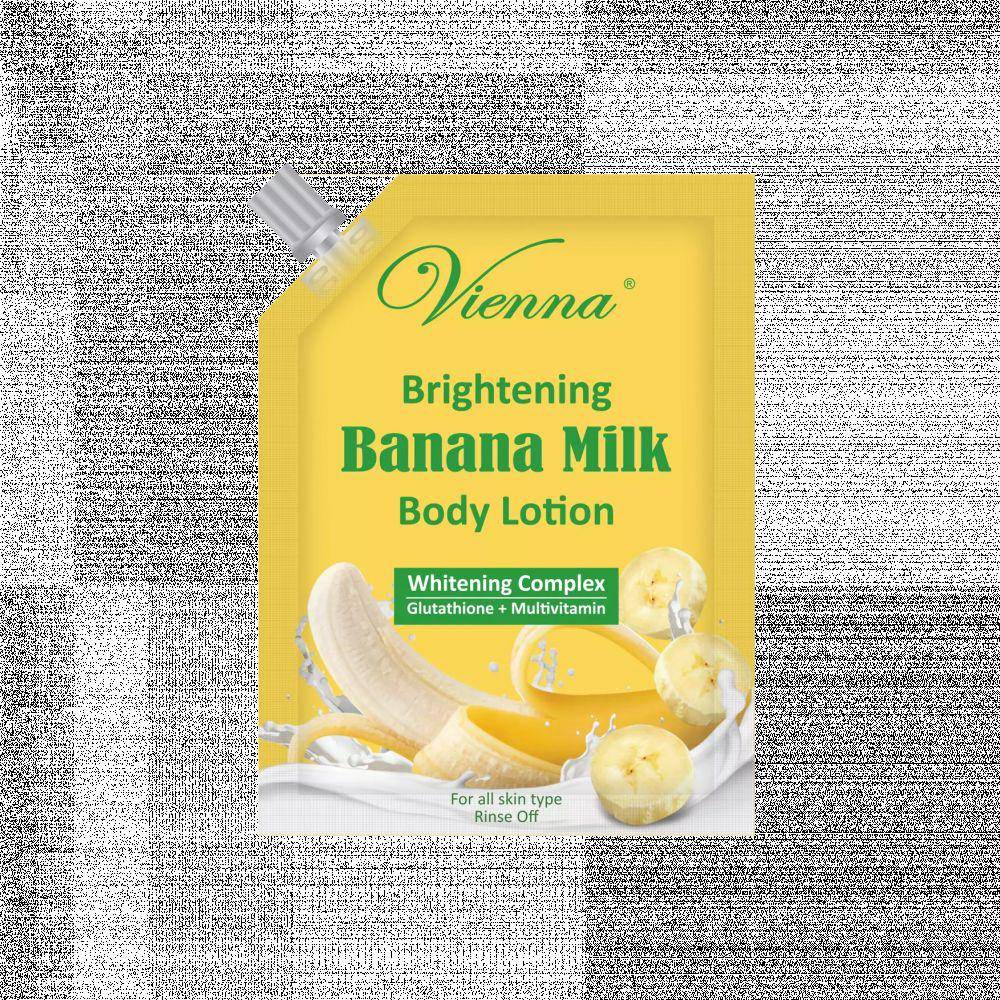 Vienna Body Lotion Banana Milk Whitening Complex (shopee.co.id/viennabeauty)