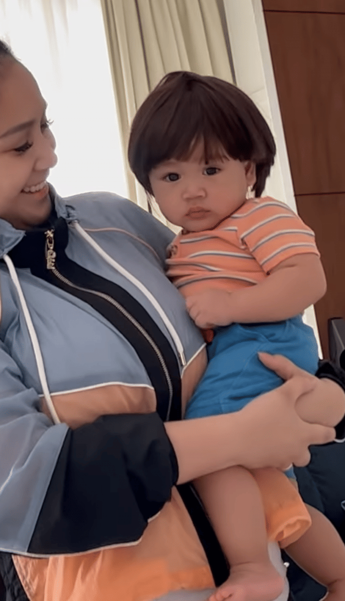 potret Rayyanza pakai wig (instagram.com/raffinagita1717)