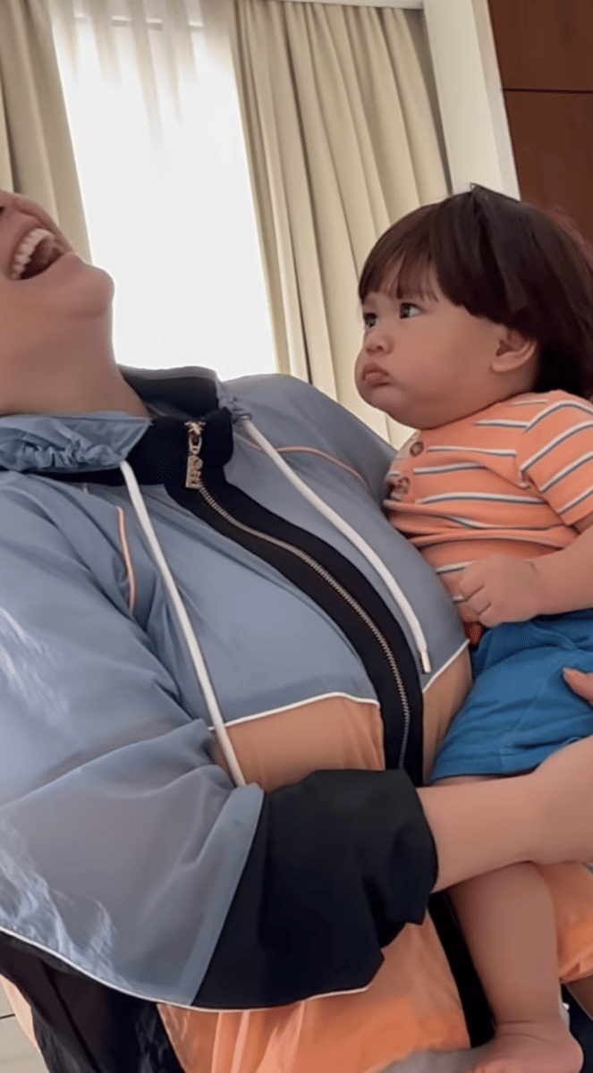 potret Rayyanza pakai wig (instagram.com/raffinagita1717)