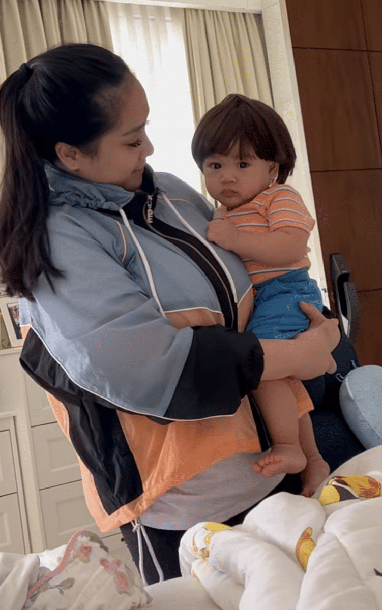 potret Rayyanza pakai wig (instagram.com/raffinagita1717)