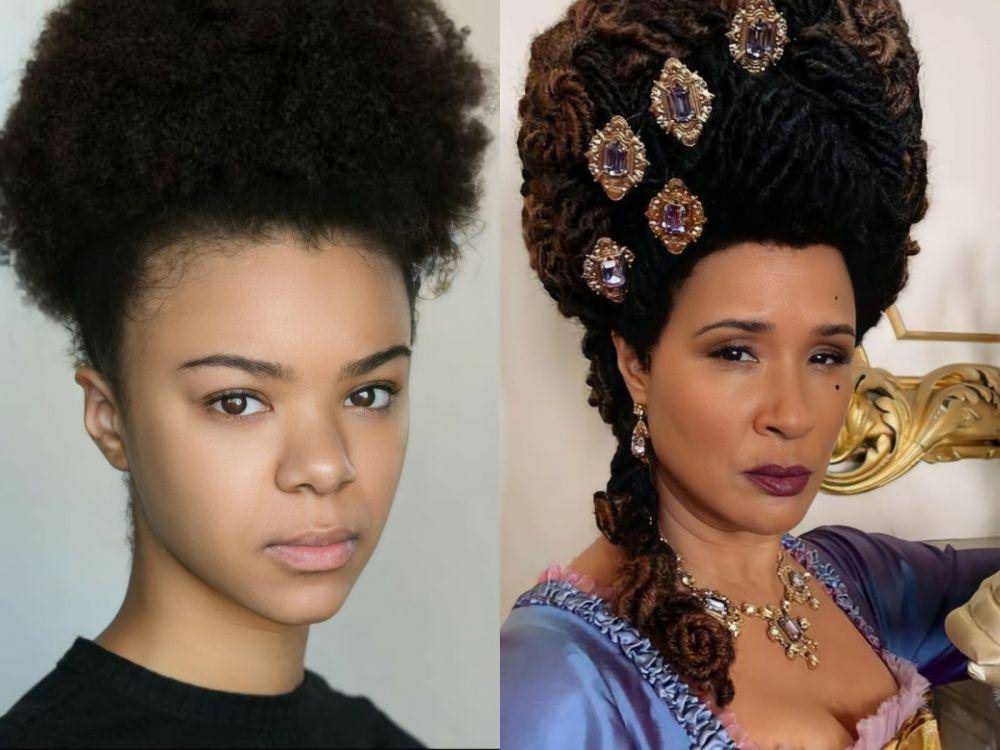 India Amarteifio (instagram.com/india_amarteifio) | Golda Rosheuvel sebagai Ratu Charlotte di serial Bridgerton (instagram.com/goldarosheuvel)