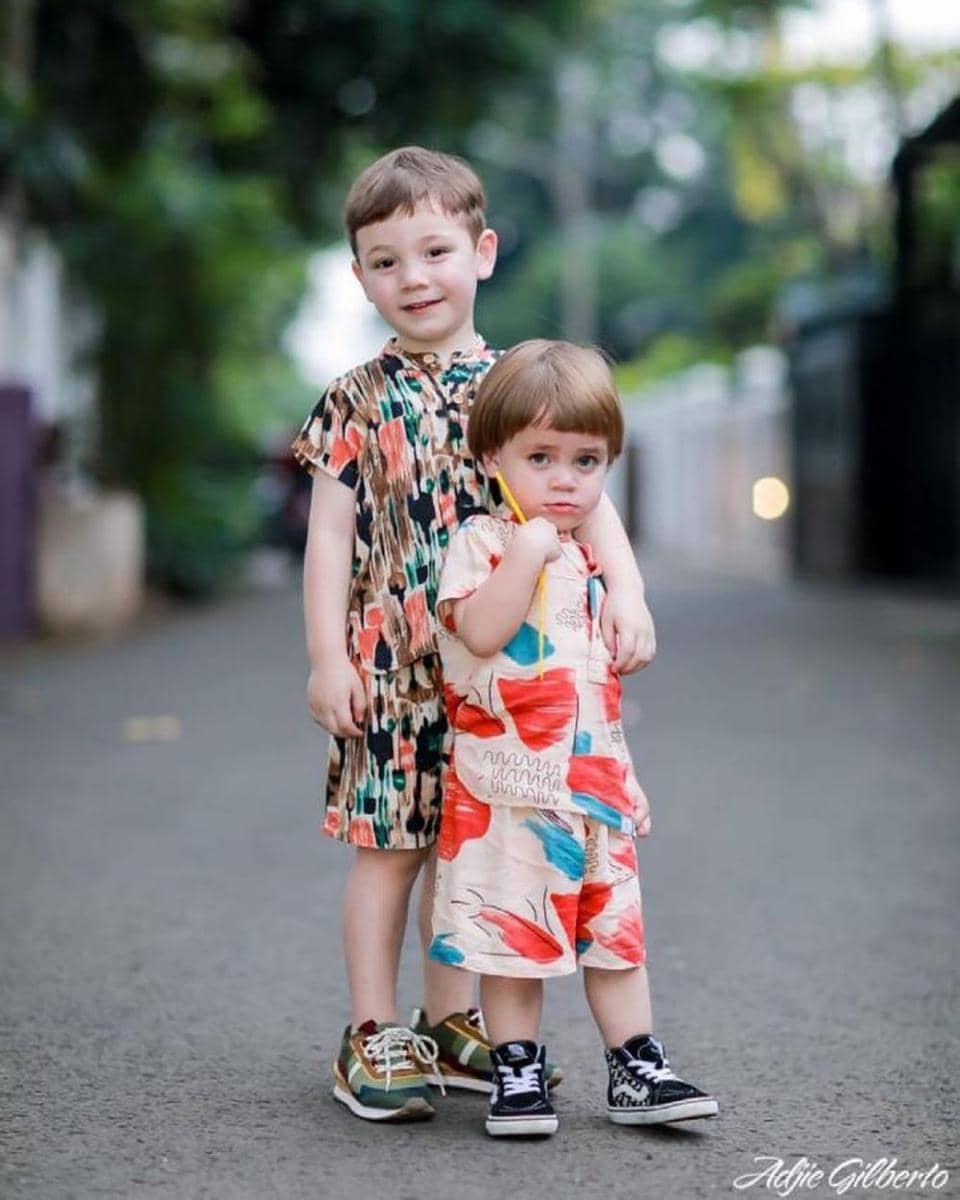 Lucio Otthild dan Eadred Koa (instagram.com/celine_evangelista)