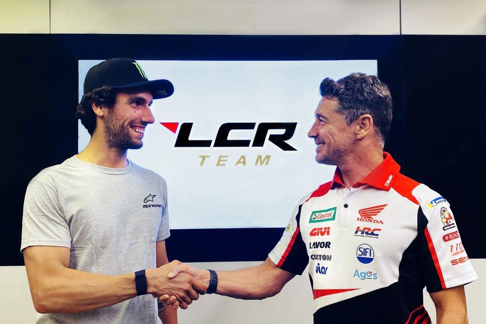 Alex Rins dan Lucio Cecchinello (twitter.com/lcr_team)
