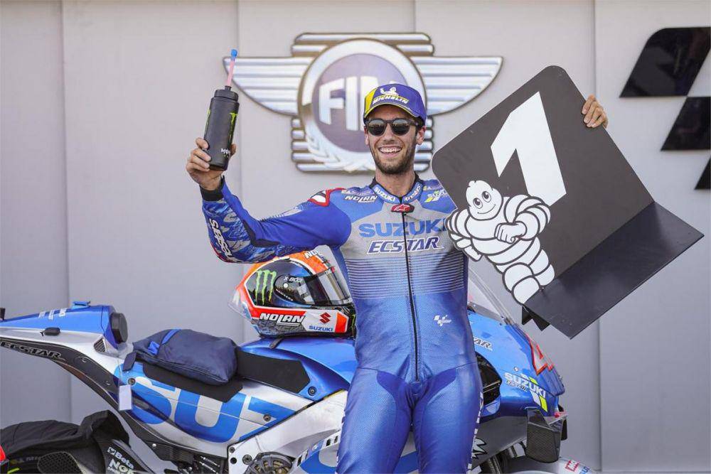Alex Rins saat menangi GP Aragon 2020 (motogp.com)