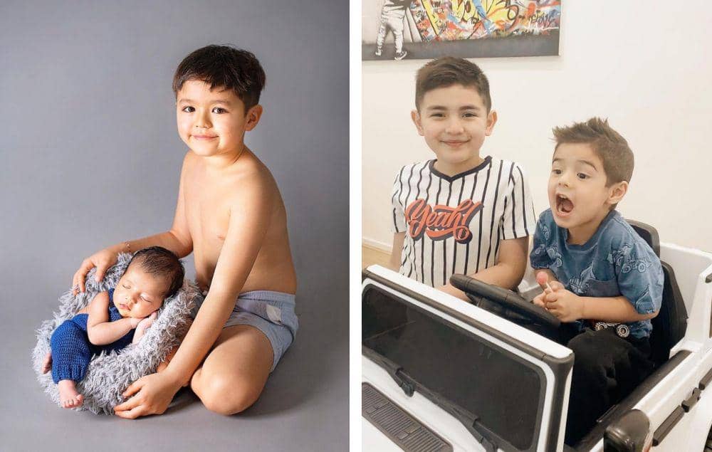 9 Potret Sepasang Anak Cowok Artis Berdarah Blasteran, Bule Abis!