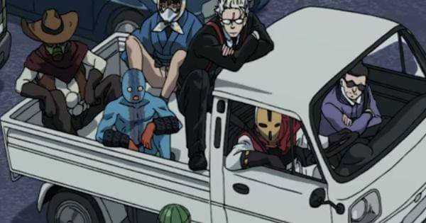 Para hero rank-C memperingatkan Mumen Rider untuk tidak mendekat ( Dok. Madhouse / One Punch Man )