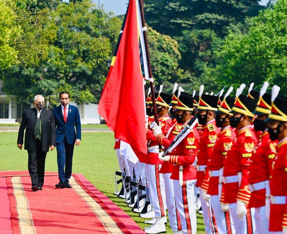 Presiden Jokowi terima kunjungan kerja Presiden Republik Demokratik Timor Leste, José Ramos-Horta di Istana Bogor (dok. Sekretariat Presiden)
