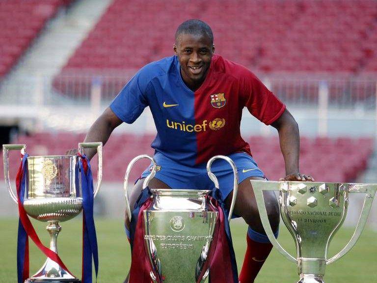 potret Yaya Toure (twitter.com/FCBarcelona)