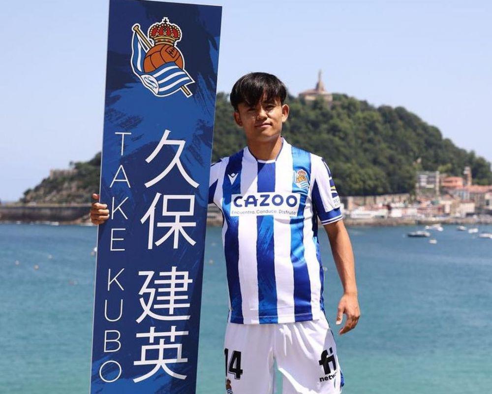 Takefusa Kubo diperkenalkan sebagai pemain Real Sociedad. (instagram.com/realsociedad)