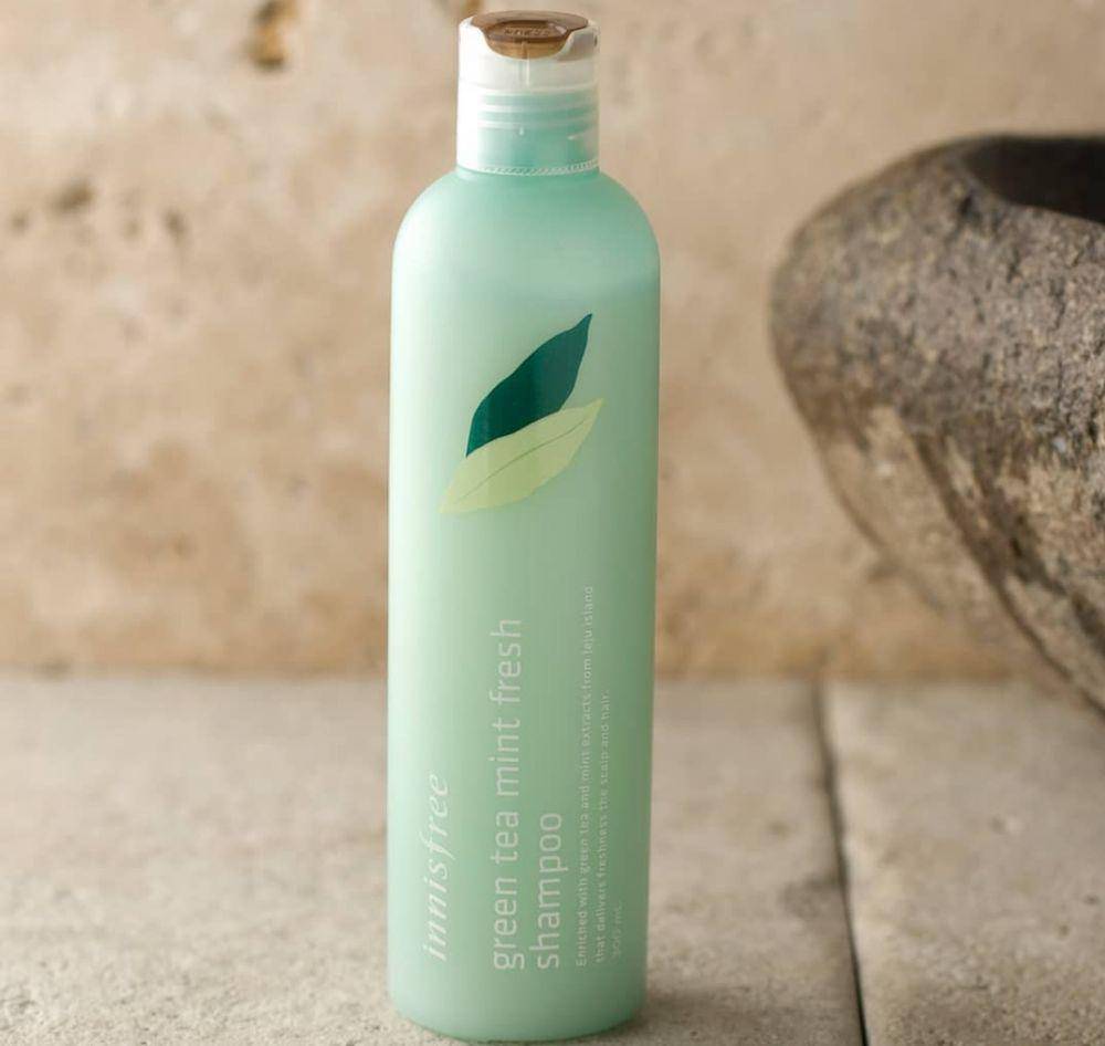 Innisfree Green Tea Mint Fresh Shampoo (instagram.com/delightfulglow.my)