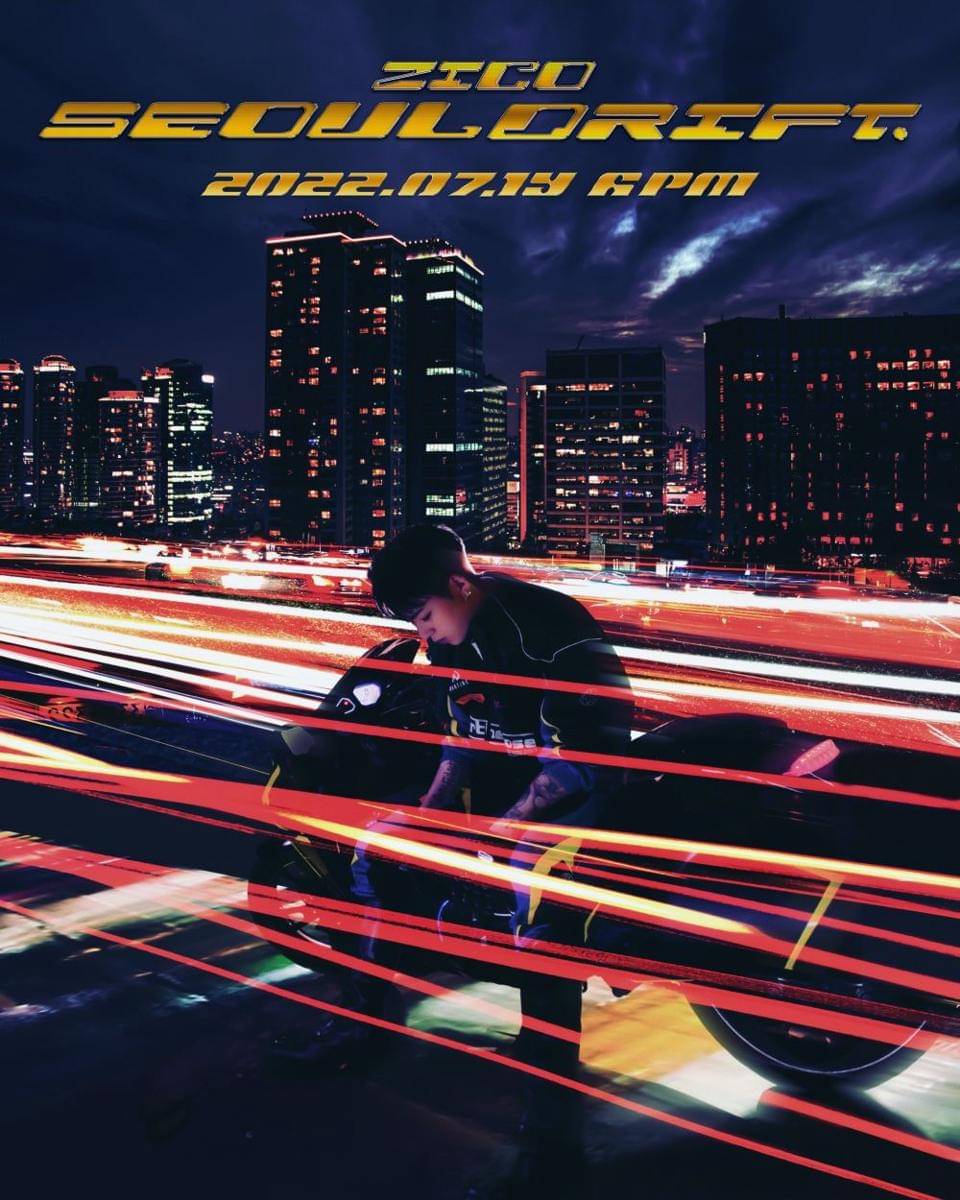 poster lagu pra rilis SEOUL DRIFT (twitter.com/KOZ_Entofficial)